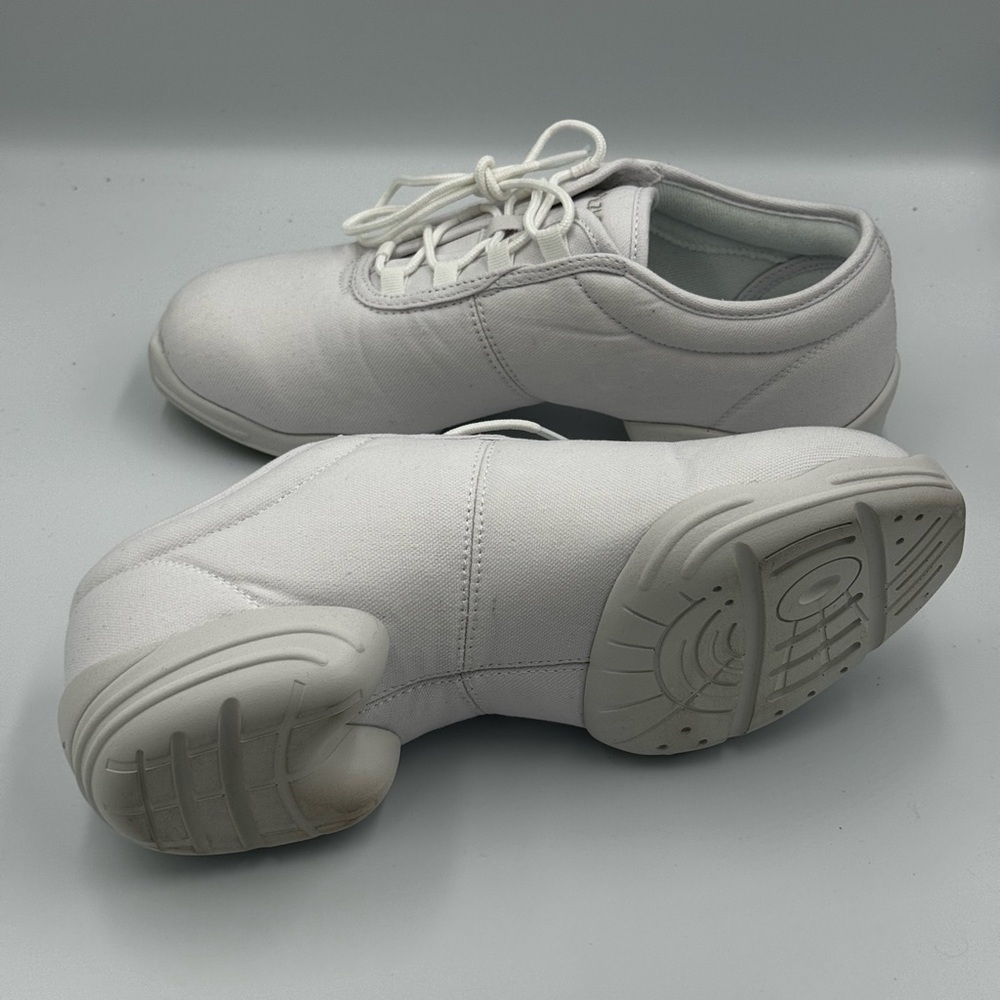 Capezio White Dance Sneakers Size 12 Split Sole Jazz Hip Hop Shoes - Picture 5 of 10